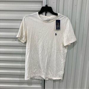 Polo by Ralph Lauren Men's Cream Short Sleeve Tee